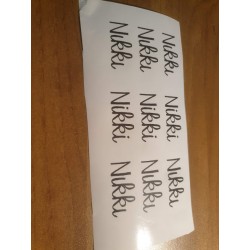 Setje naamstickers