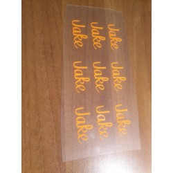 Setje naamstickers strijk