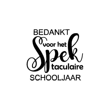 bedankt sticker