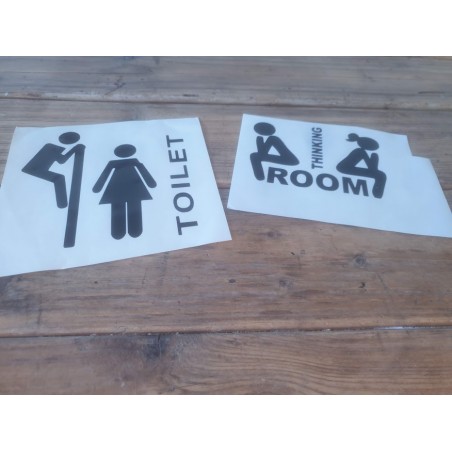 toilet sticker