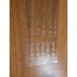 Naam labels strijk
